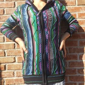 COOGI Multicolor Women's Zip Sweater M